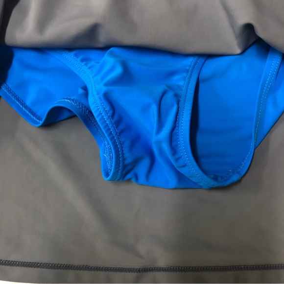 Free Country Gray Blue Skort Swim Bottom NWT - Picture 4 of 4